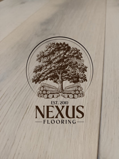 15mm x 4mm x190mm White Lacquered Engineered Oak Wood Flooring