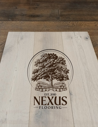 15mm x 4mm x190mm White Lacquered Engineered Oak Wood Flooring