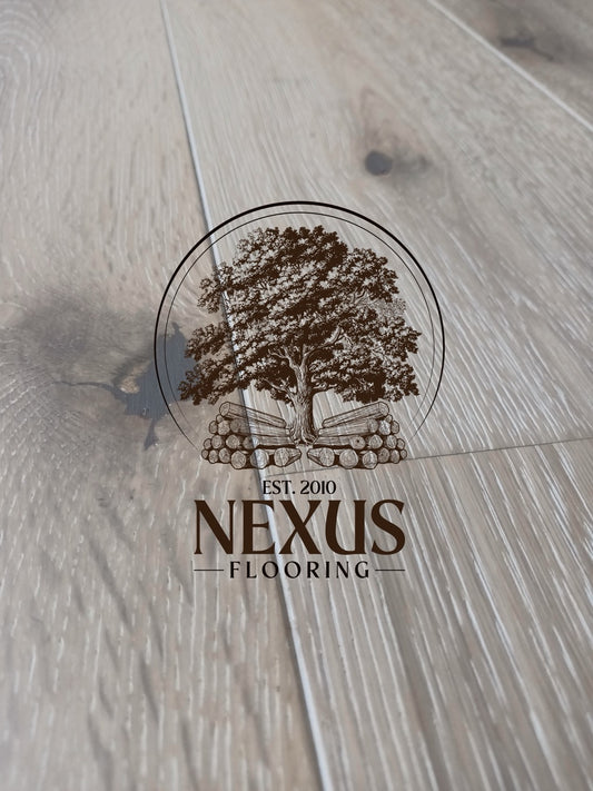 15mm x 4mm x 190mm White Washed Engineered Oak Wood Flooring