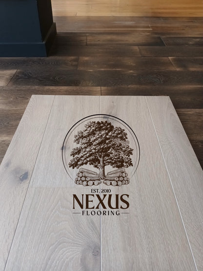 15mm x 4mm x 190mm White Washed Engineered Oak Wood Flooring