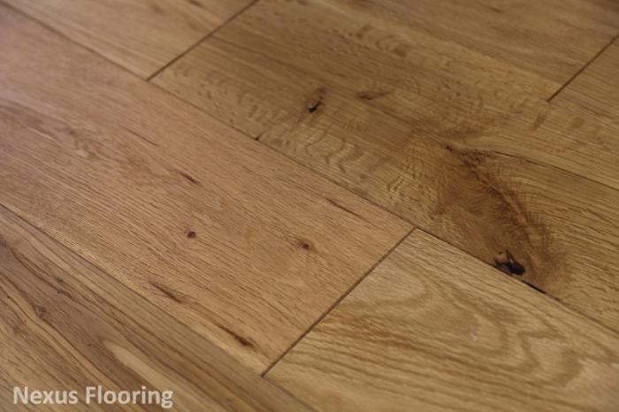 14mm x 3mm x 150mm Brushed Oiled Engineered Oak Wood Flooring